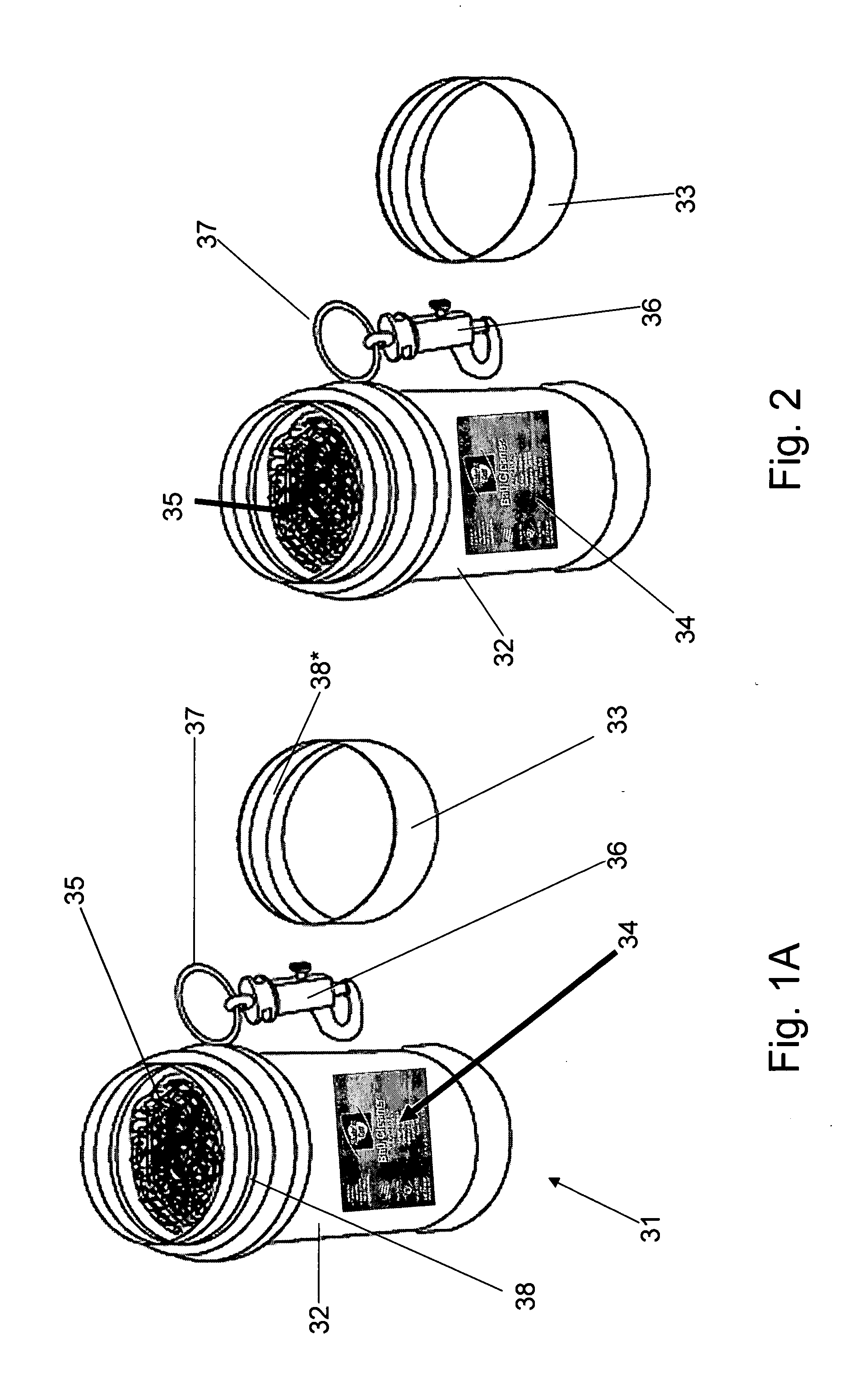 Hand held golf ball cleaner