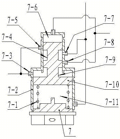 Automatic partial pressure double gear pump