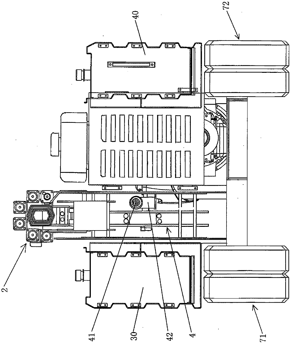 Crawler-type water getting device