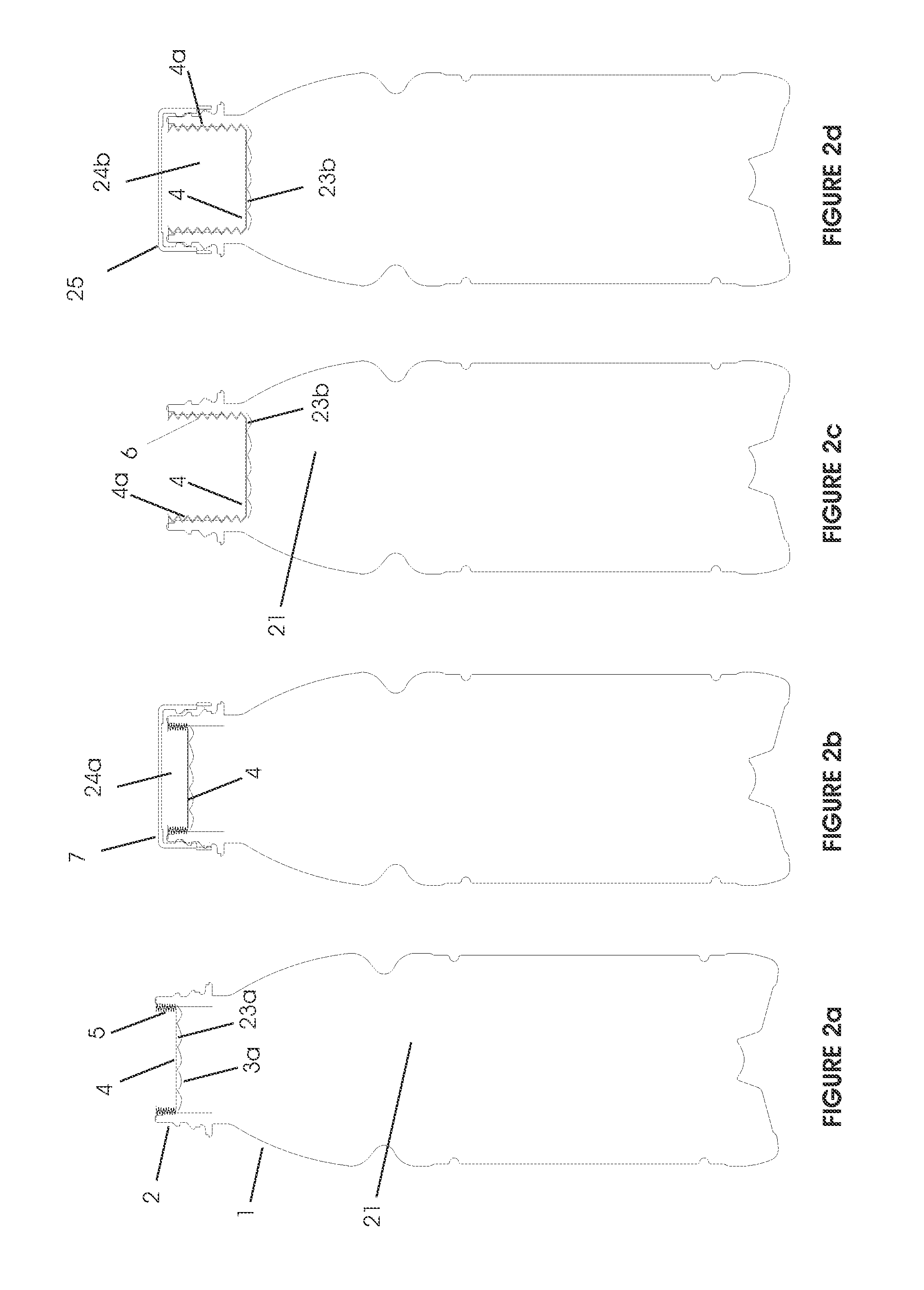 Headspace sealing and displacement method for removal of vacuum pressure