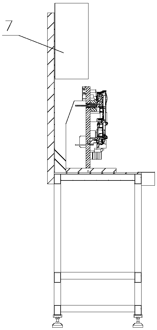 Assembly error-proofing special machine and method used for gear chamber chain cover part of automobile engine