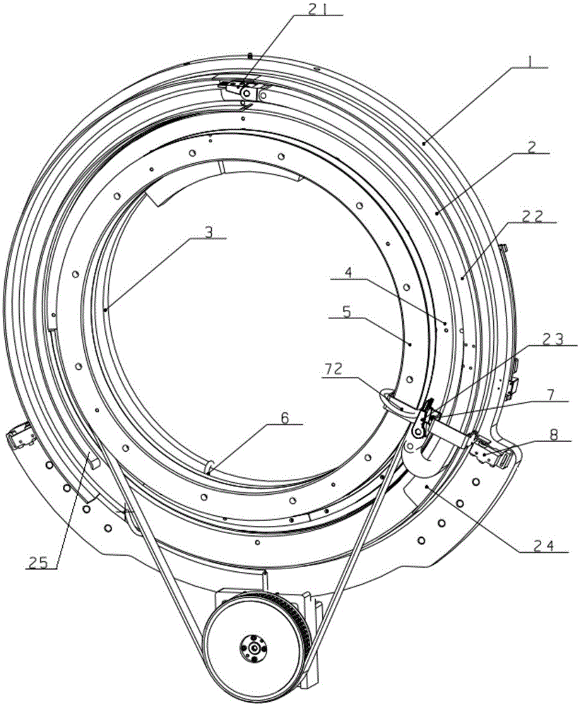 Wiring device for rotating scanning of cone beam CT machine