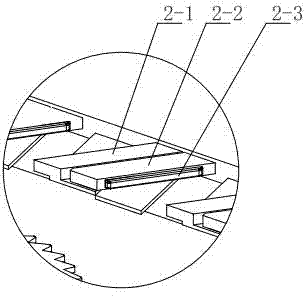 Pushing elastic frame for automatic wood rabbet processing machine