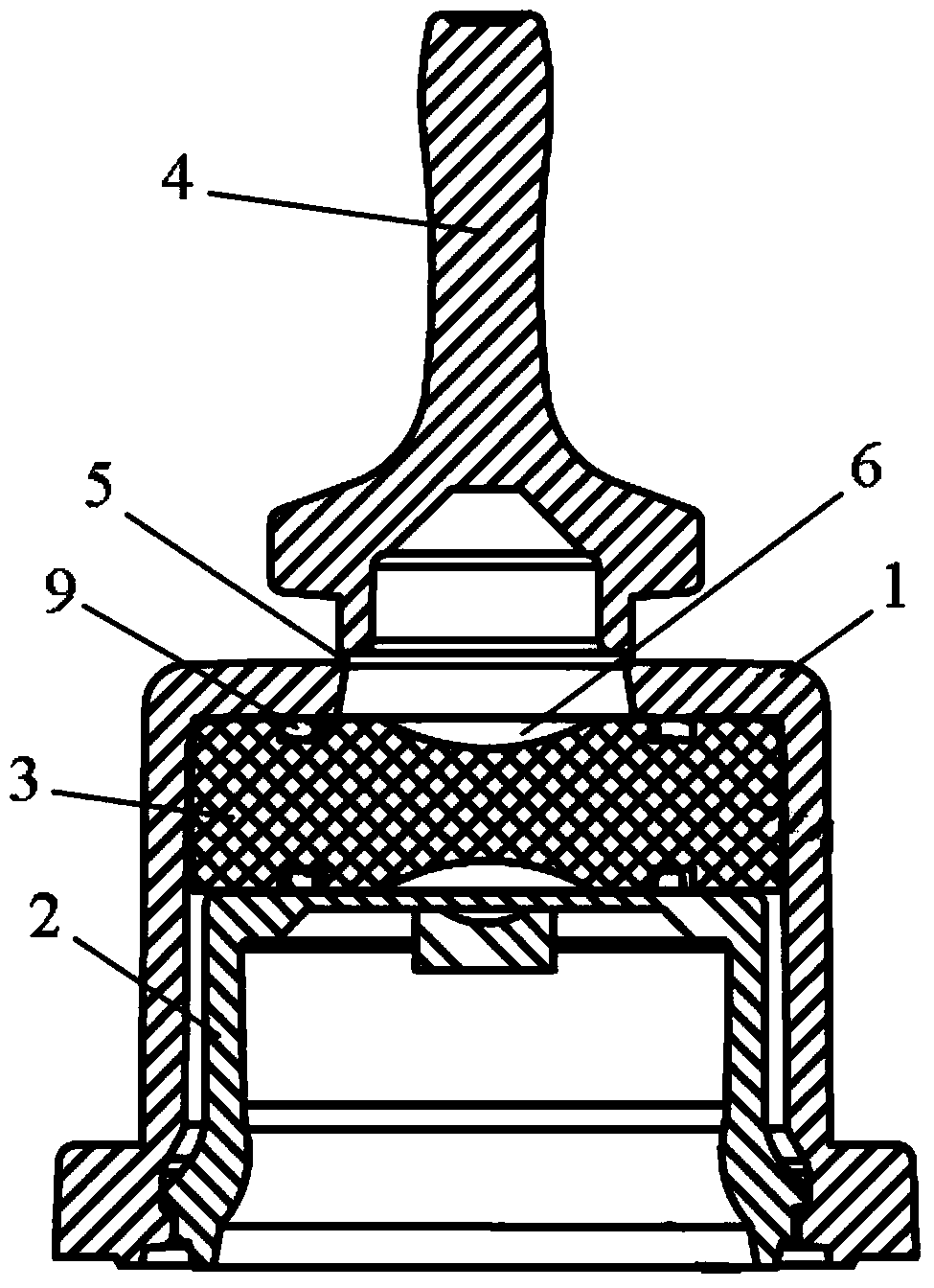 Single-folding-handle type infusion assembling cover and preparation method thereof