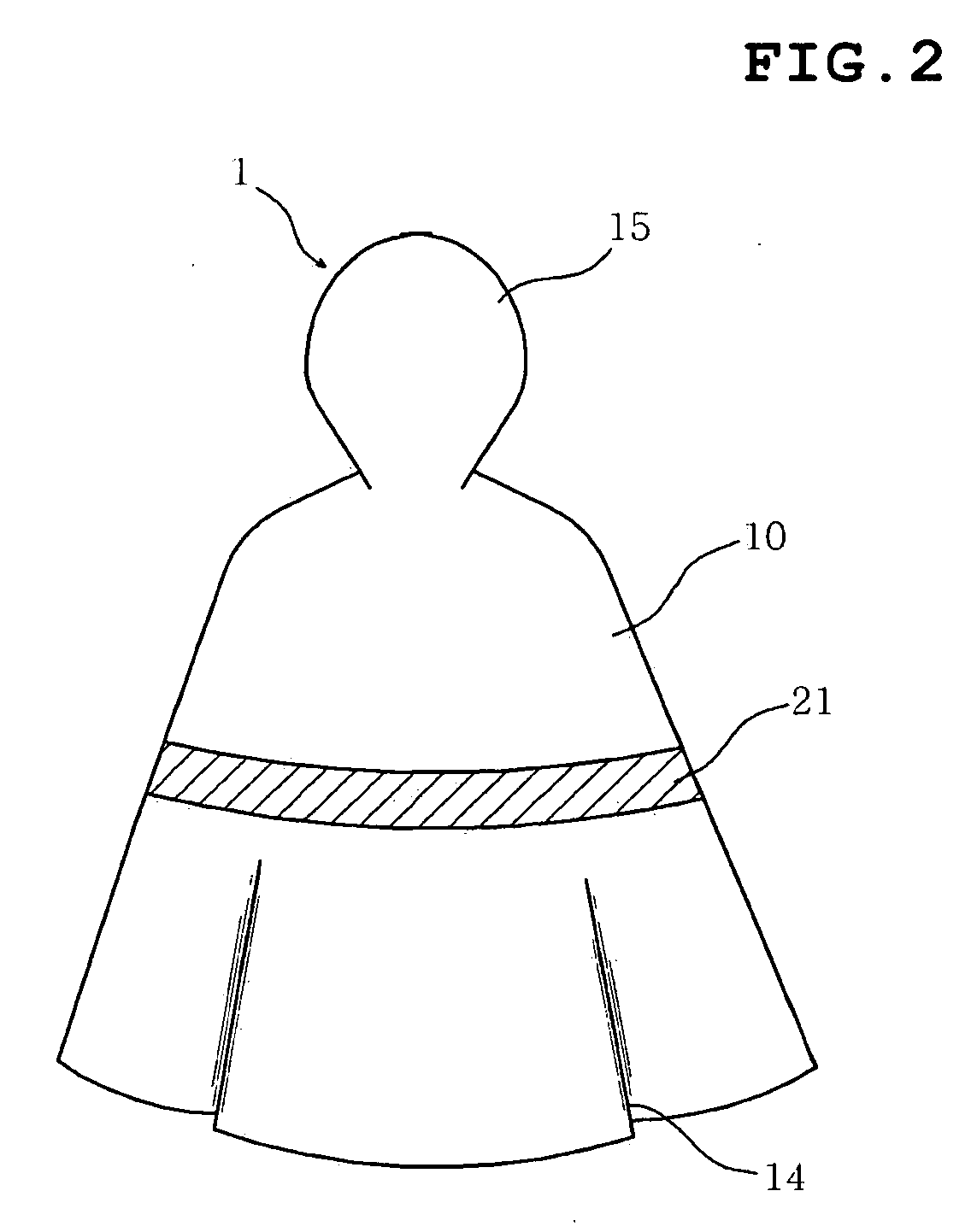 Cloak-type raincoat