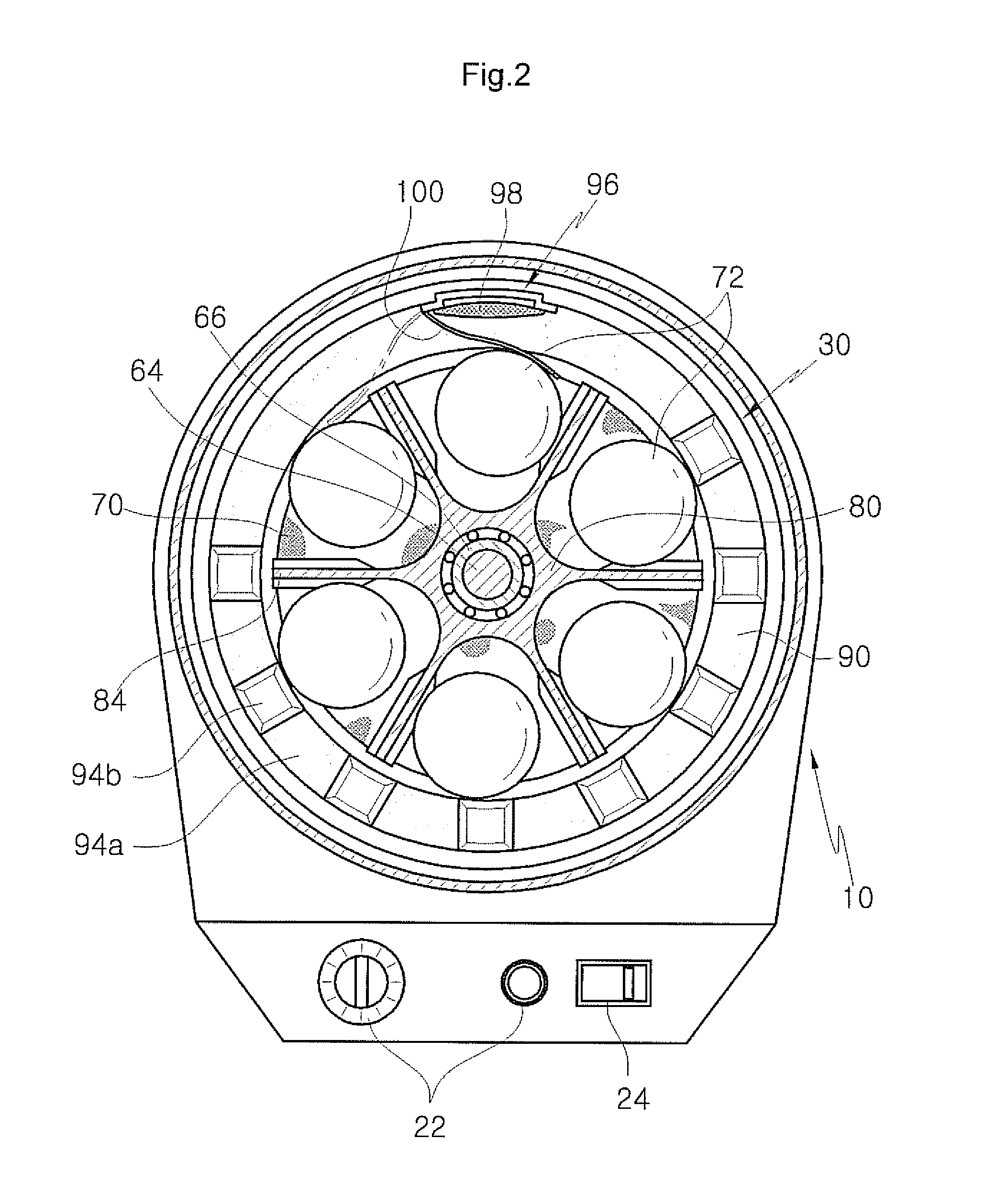 Game ball surface treatment apparatus