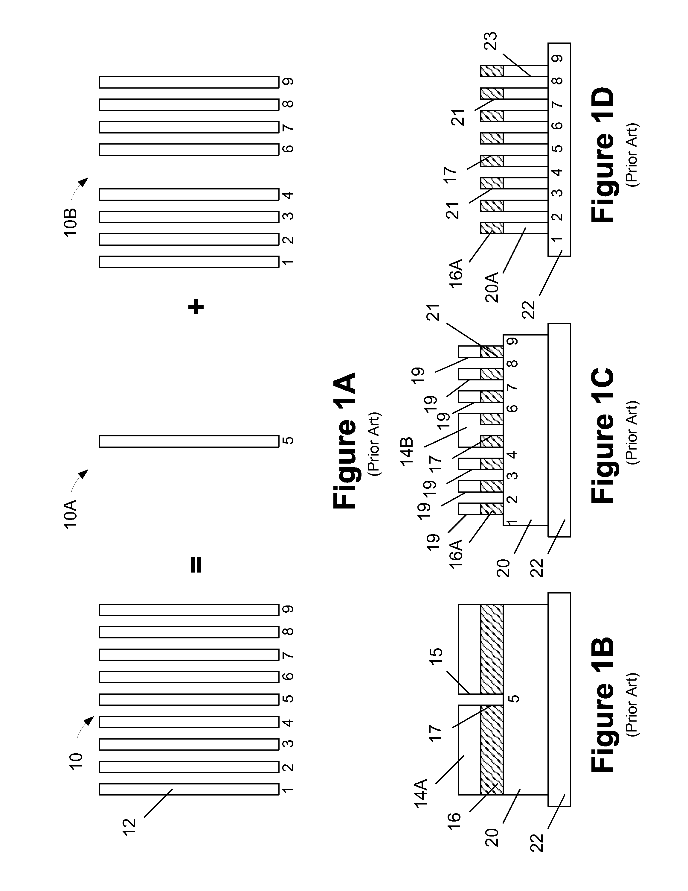 Multiple patterning process for forming trenches or holes using stitched assist features