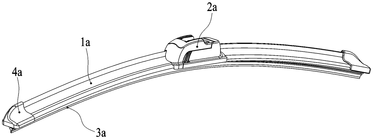 Improved flow guide protection sleeve and end buckle and windshield wiper thereof