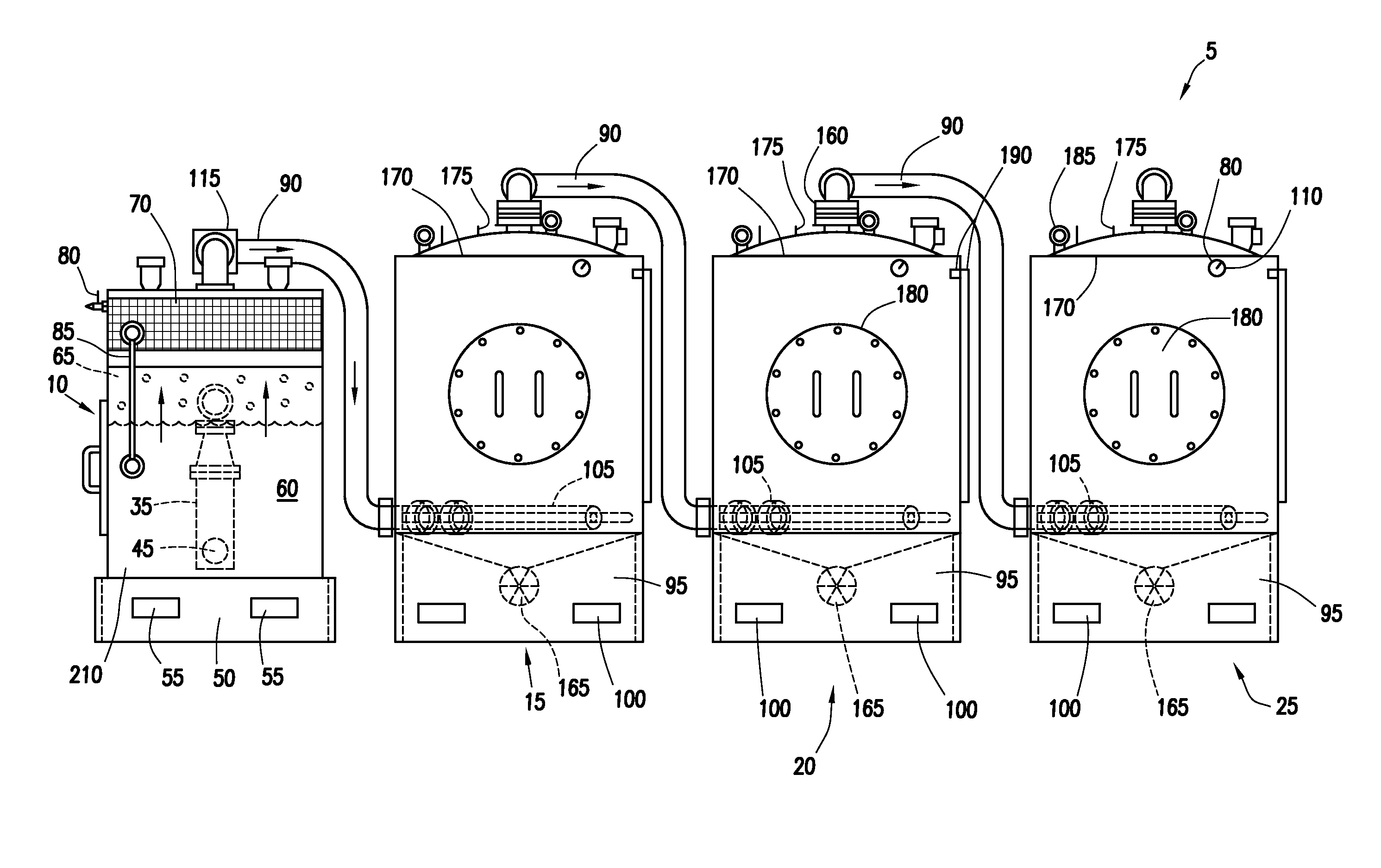 Vacuum truck scrubber system