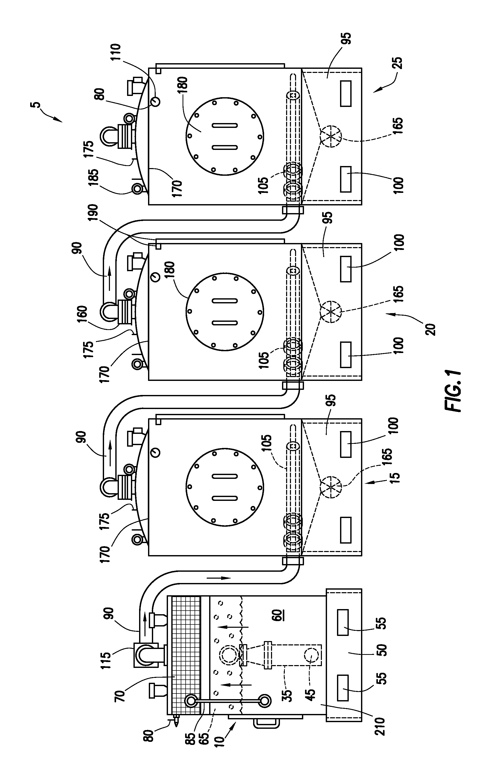 Vacuum truck scrubber system