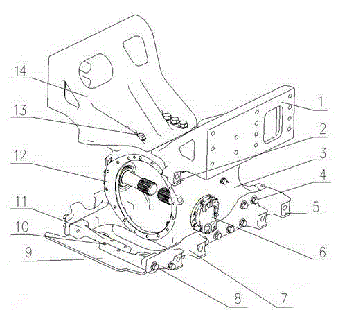 Independent suspension drive axle housing assembly for heavy-duty truck