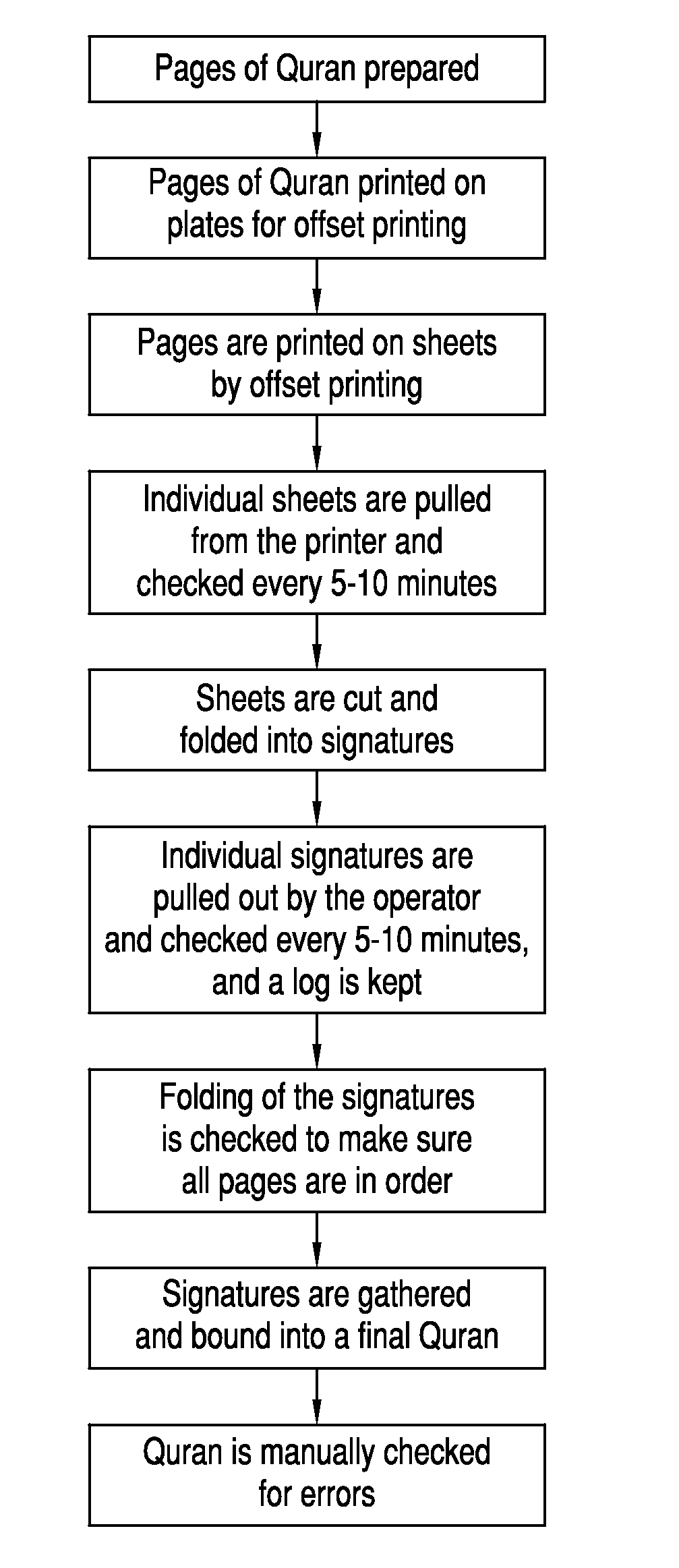 Apparatus and method for verifying accuracy of a copy of the holy quran and other documents