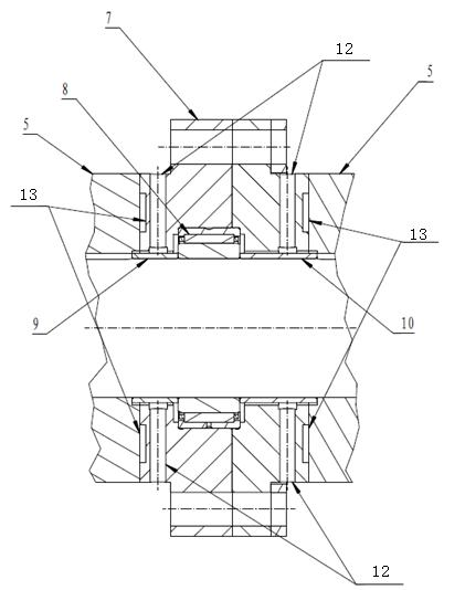 Static combined bearing for screw rod