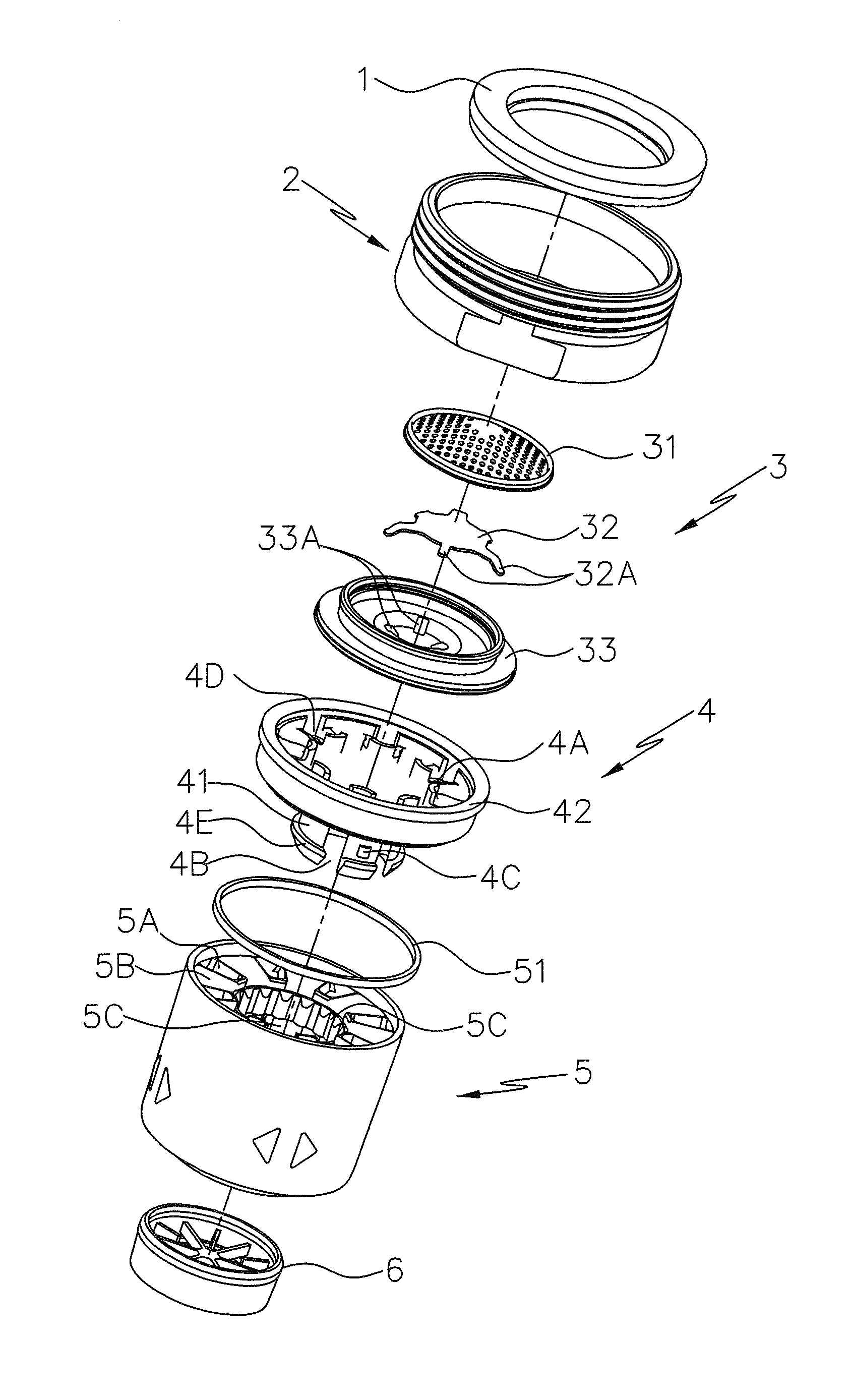 Aerator with dual spraying functions