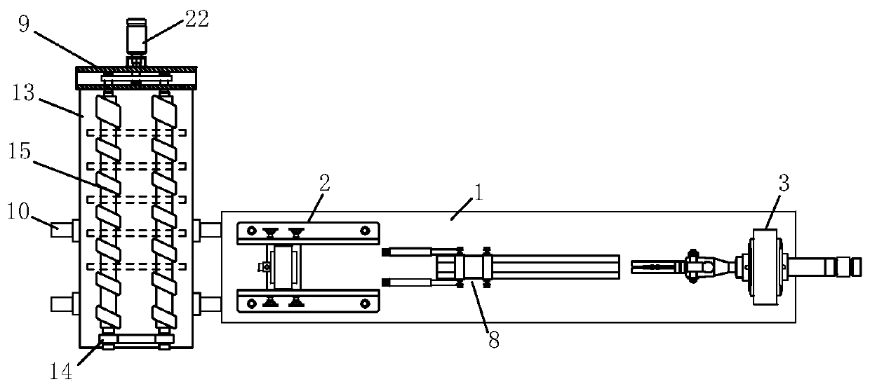 Automatic loading and thread-rolling production line