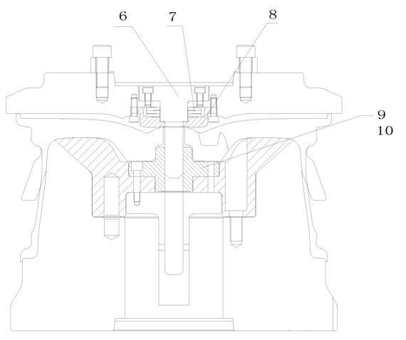 Aluminium wheel spinning mould ejector