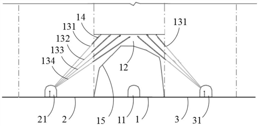 Safe and efficient mining method for segmented medium-length hole stope