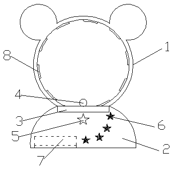 Vocal light-emitting artwork