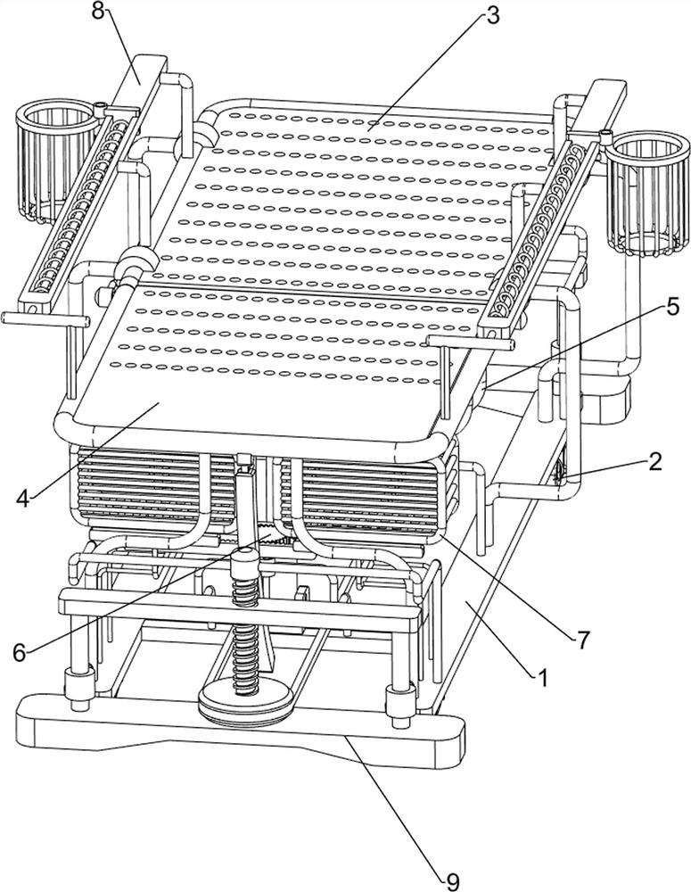 Multifunctional medical bed for burn department