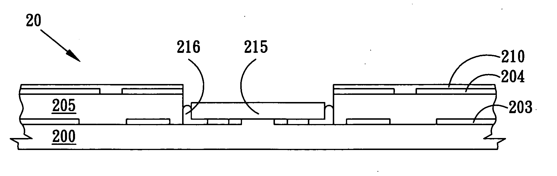 Substrate structure of integrated embedded passive components and method for fabricating the same