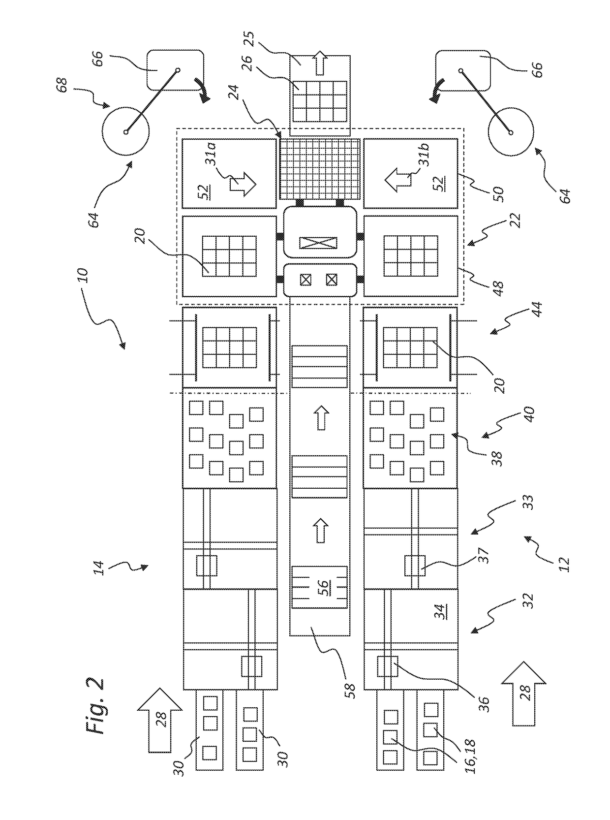 Method and apparatus for conveying articles, piece goods and/or containers within at least two conveying path sections