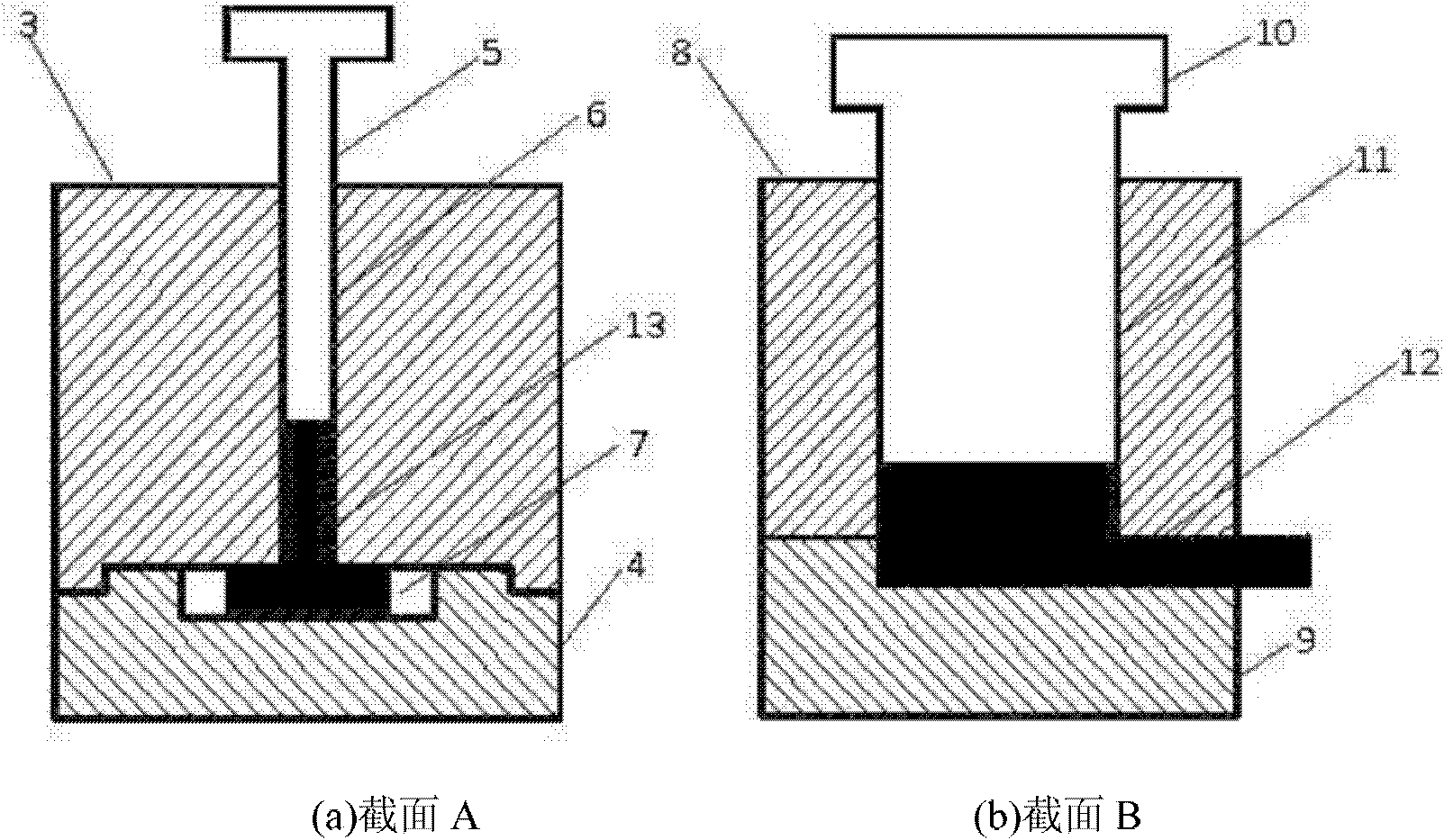 Multidirectional combined type circulating upsetting device and upsetting method