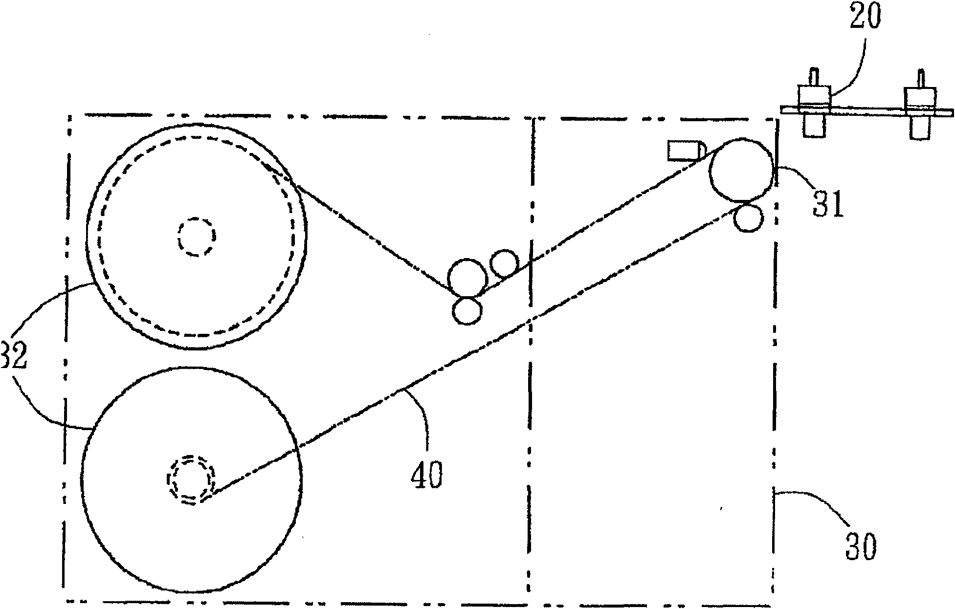 Coating machine nozzle cleaning module and its device