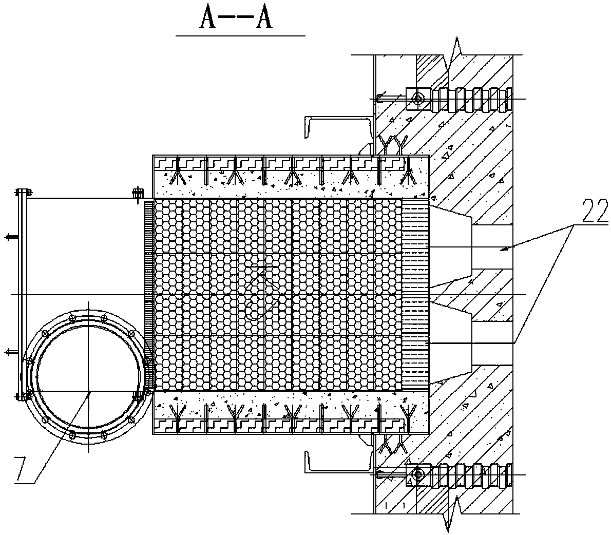 Upper and lower combined low-NOx single regenerative burner