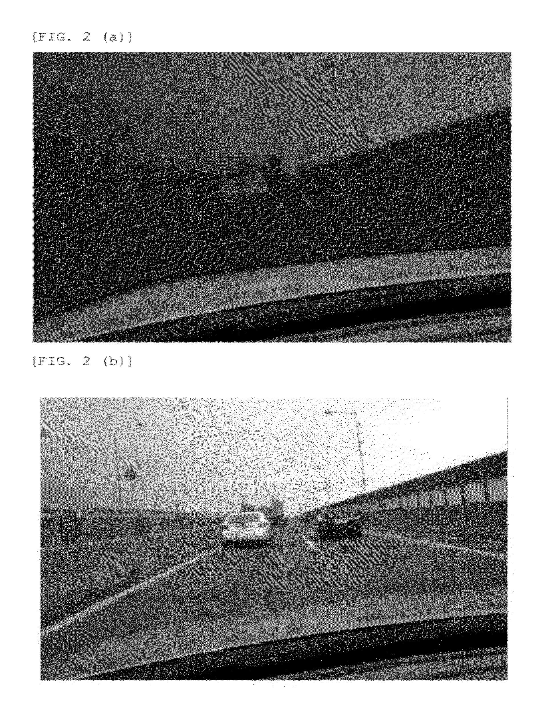 Device and method for securing visibility for driver