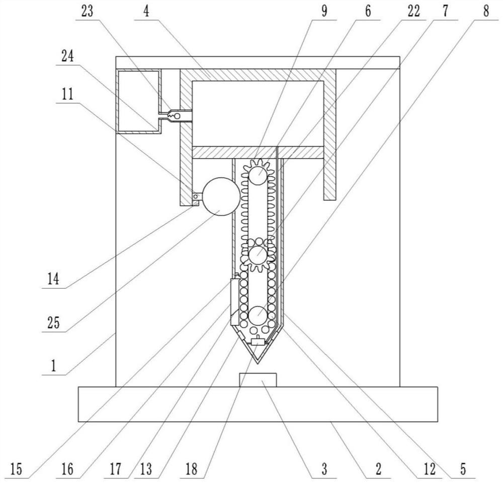 Gear scrap cleaning device