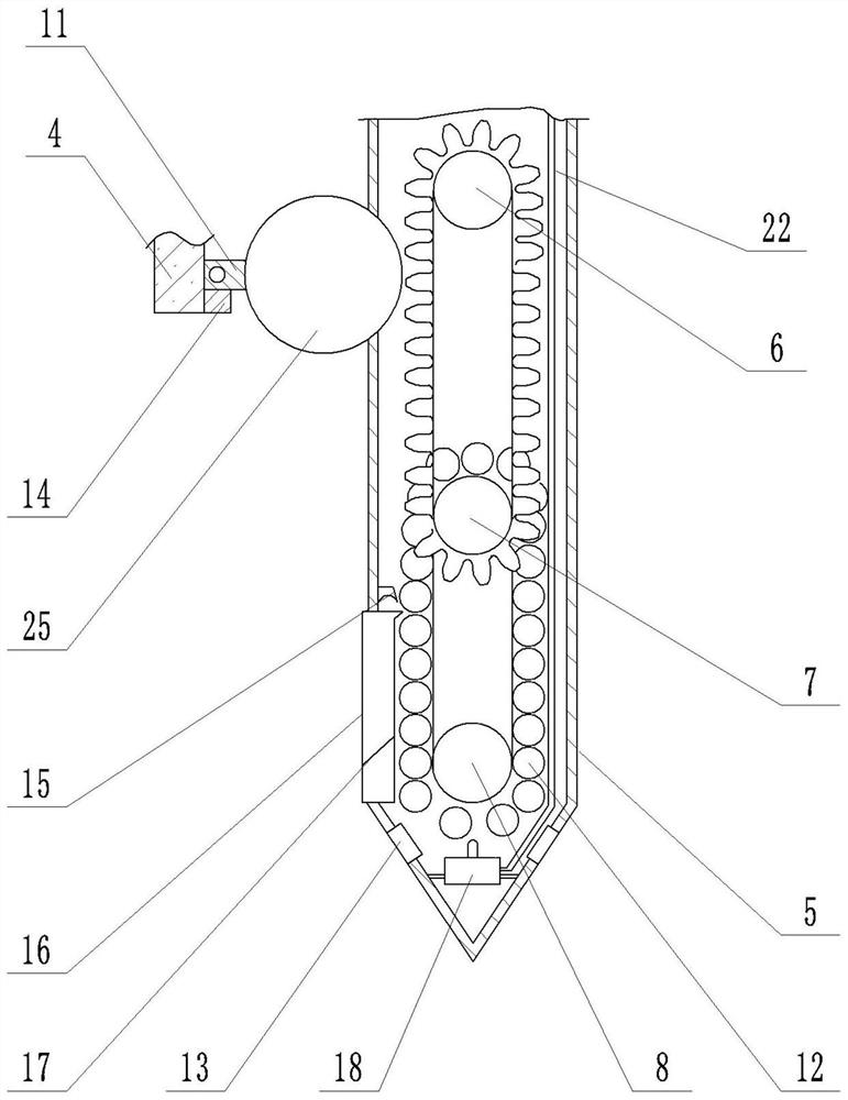 Gear scrap cleaning device