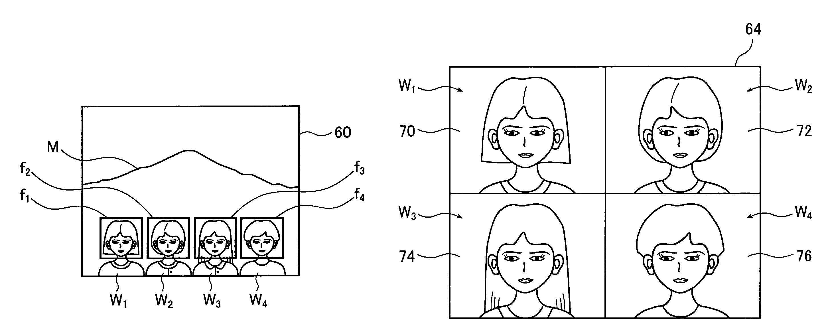 Digital camera having a specified portion preview section