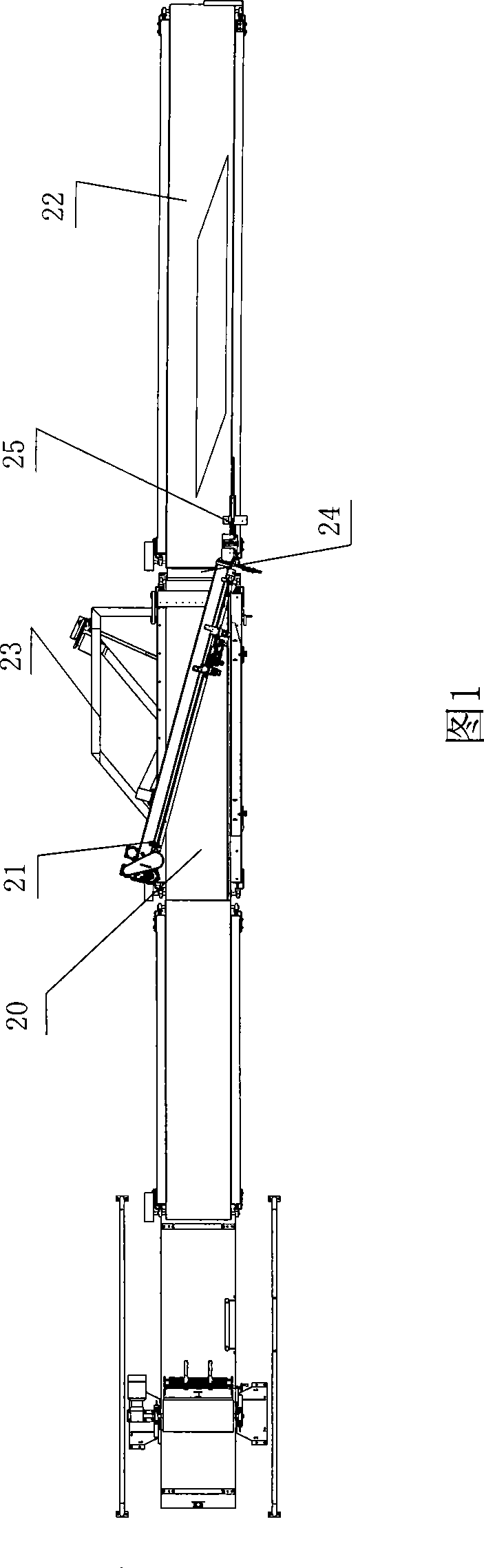 Connector device of cord fabric cutting machine and method thereof