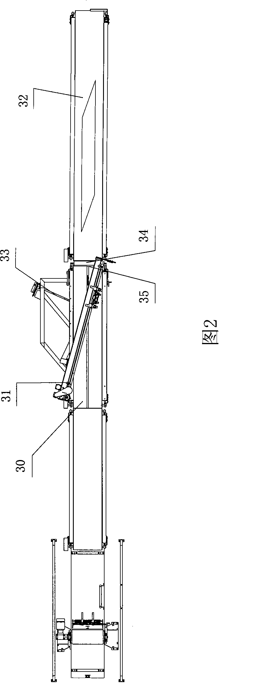 Connector device of cord fabric cutting machine and method thereof