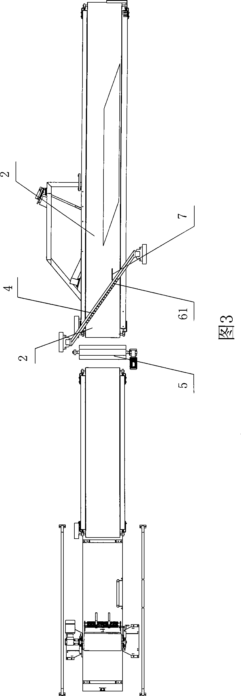 Connector device of cord fabric cutting machine and method thereof