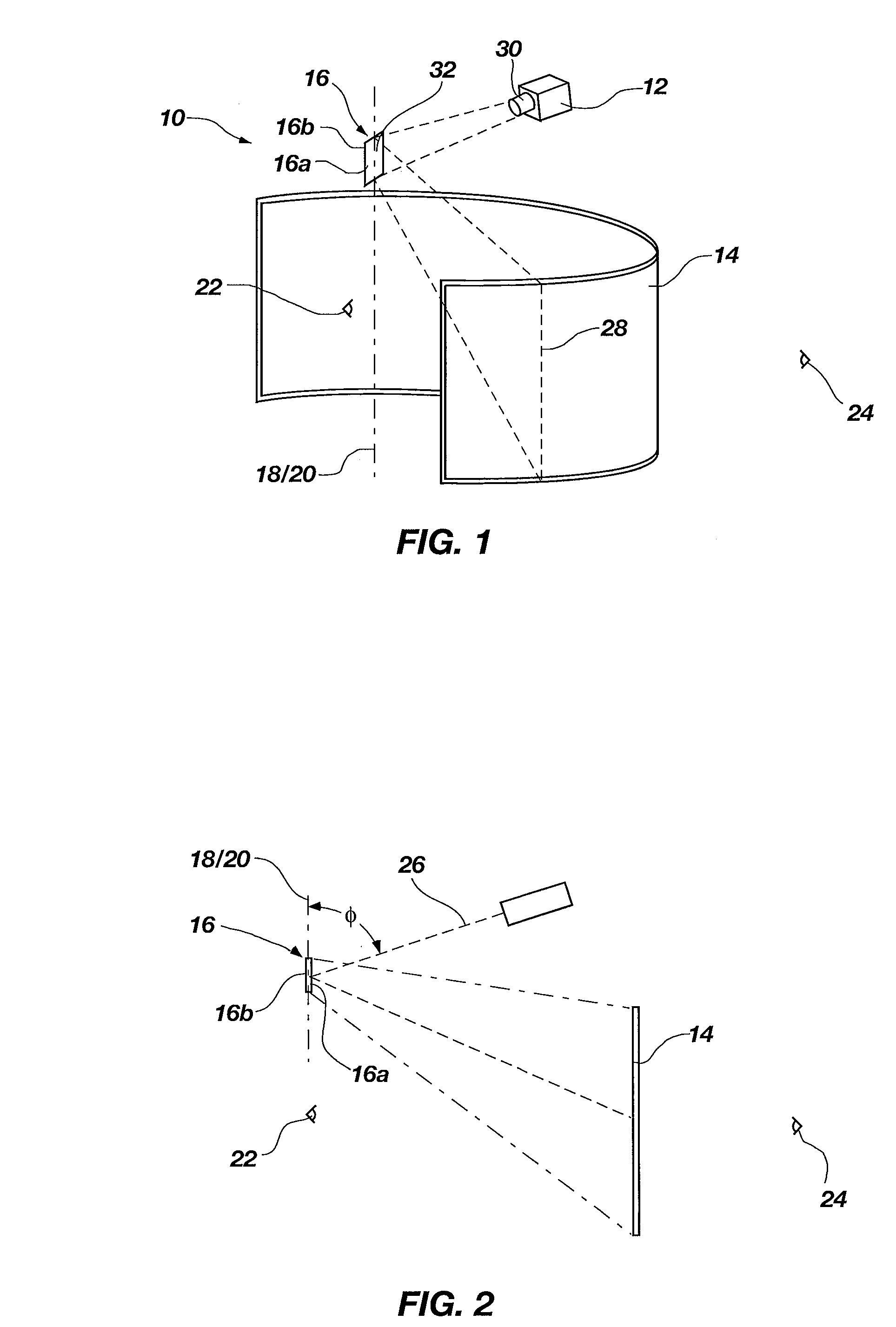 Wide angle scanner for panoramic display