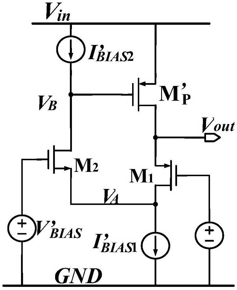 Cascode fully integrated low-dropout linear voltage regulator circuit