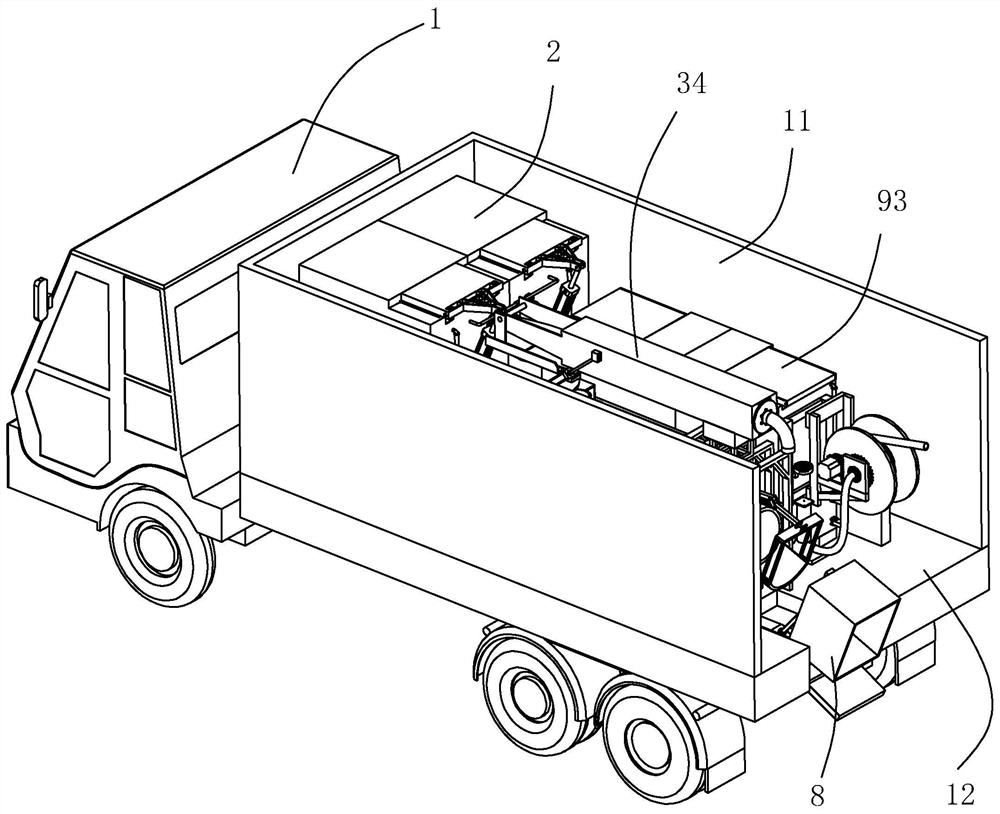 Environmental protection multi-function and high-efficiency special vehicle