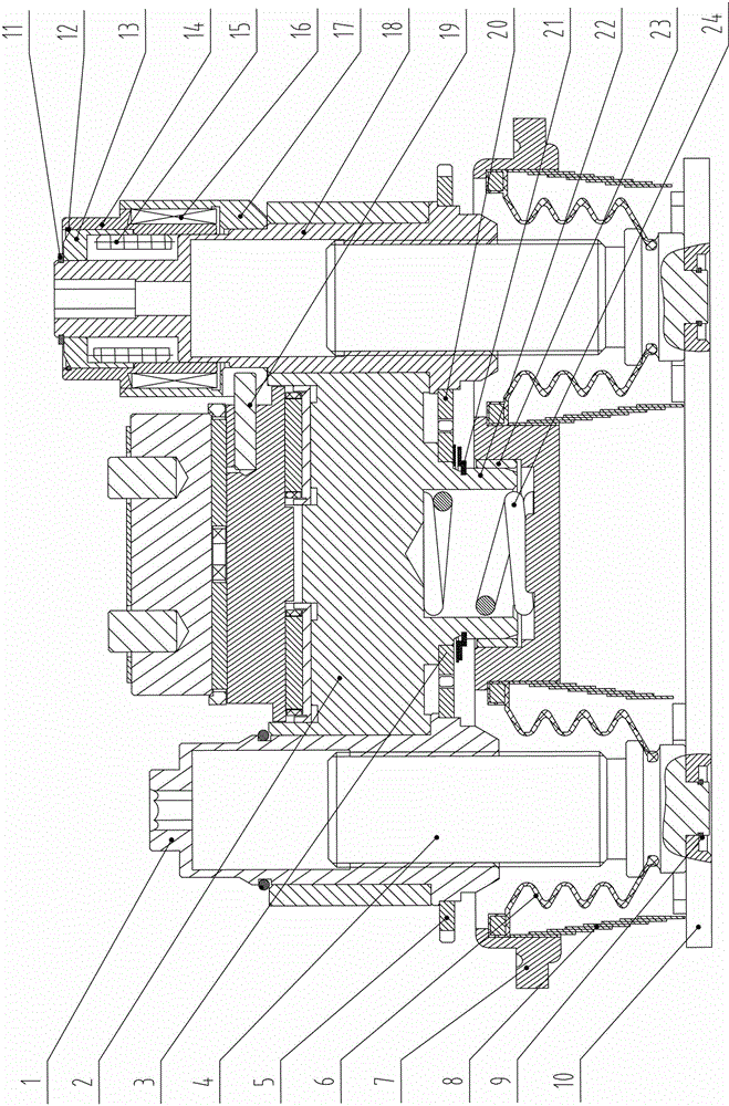 Chassis type automatic brake gap adjusting mechanism of commercial vehicle