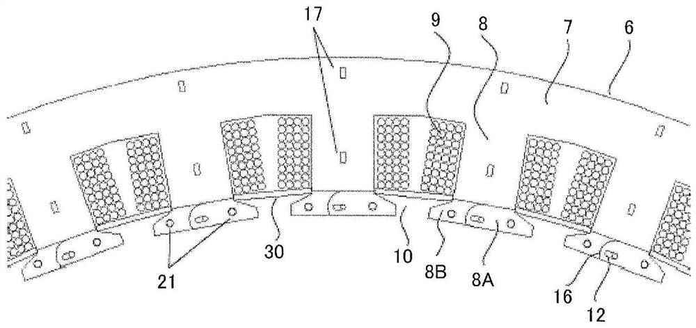 Armature cores for rotating electrical machines