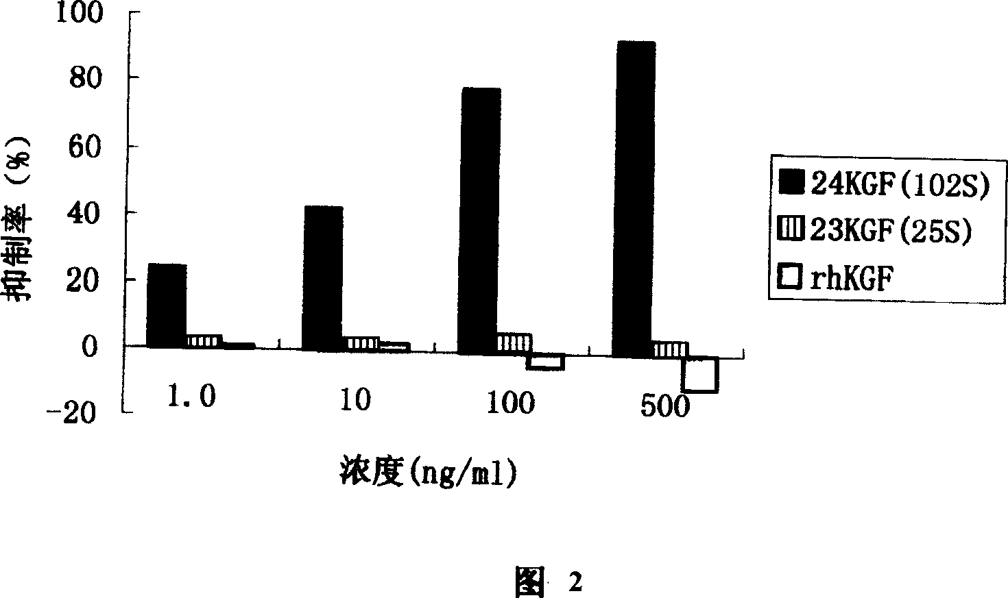 Novel human keratinocyte growth factor mutant