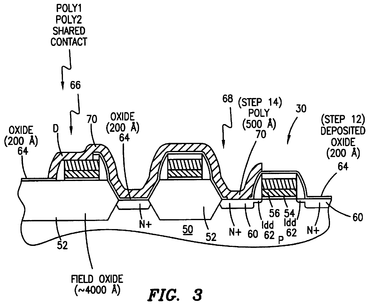 SRAM cell structure with dielectric sidewall spacers and drain and channel regions defined along sidewall spacers