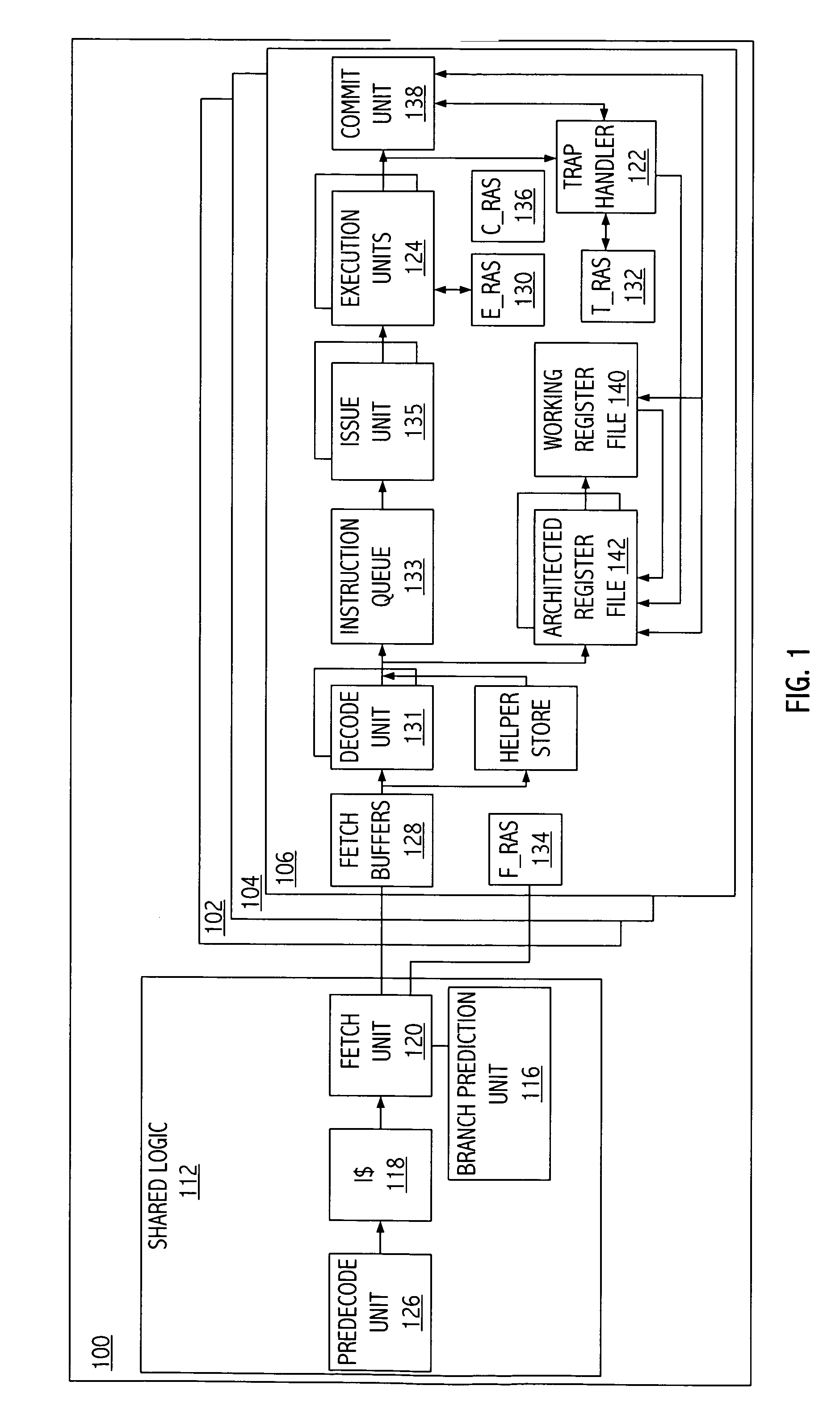 Mechanism for hardware tracking of return address after tail call elimination of return-type instruction