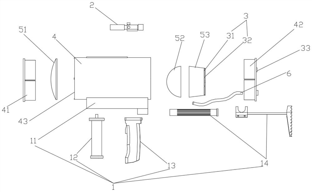 Signal light gun and portable light communication equipment