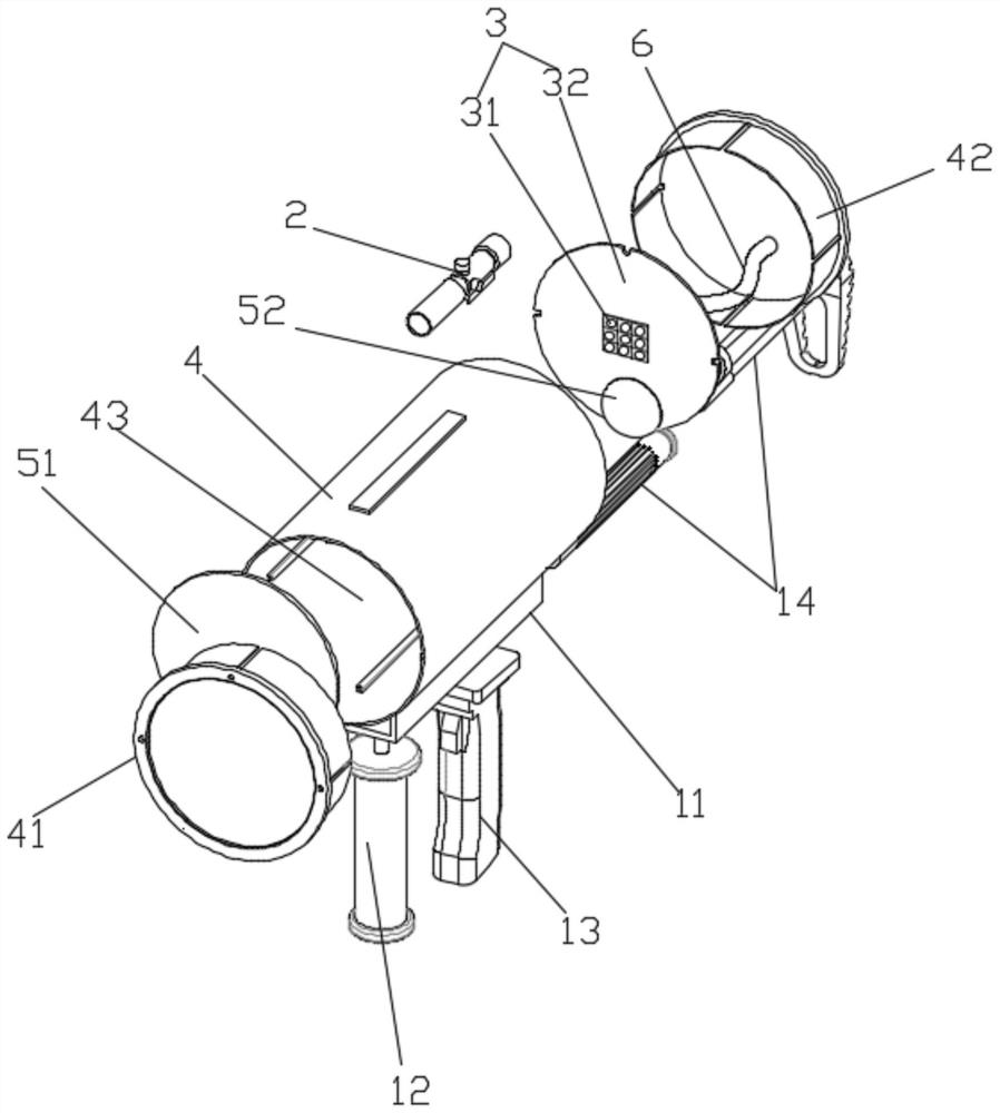 Signal light gun and portable light communication equipment