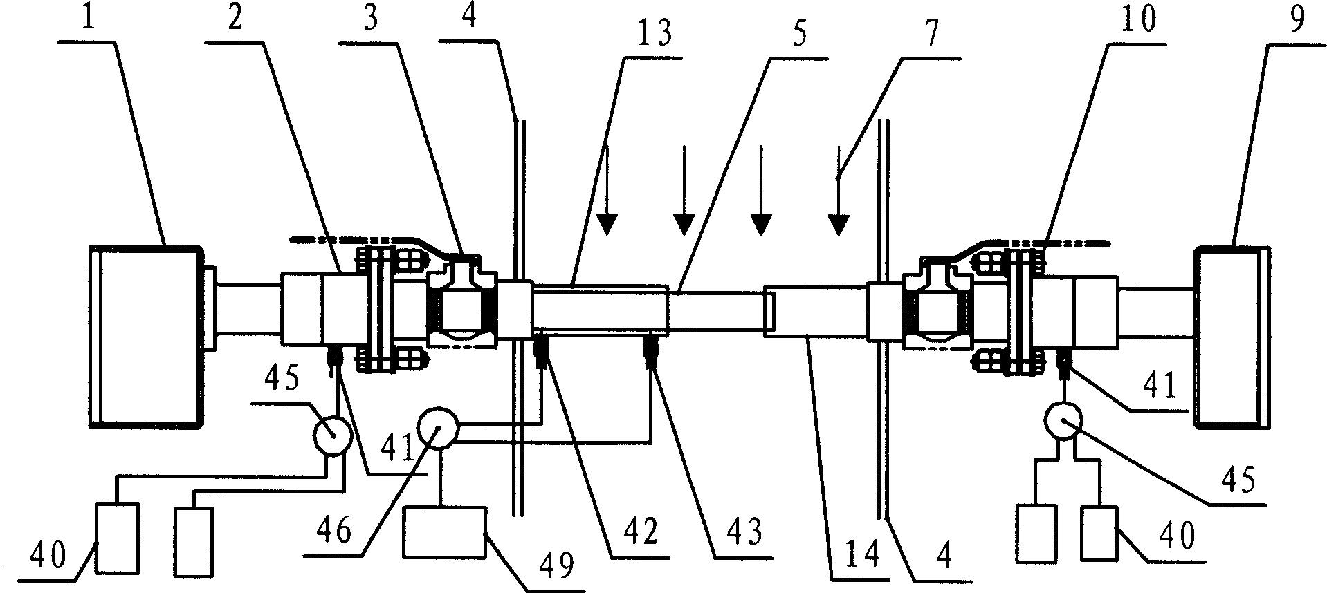 In-position gas analyzing system with in-position calibrating function