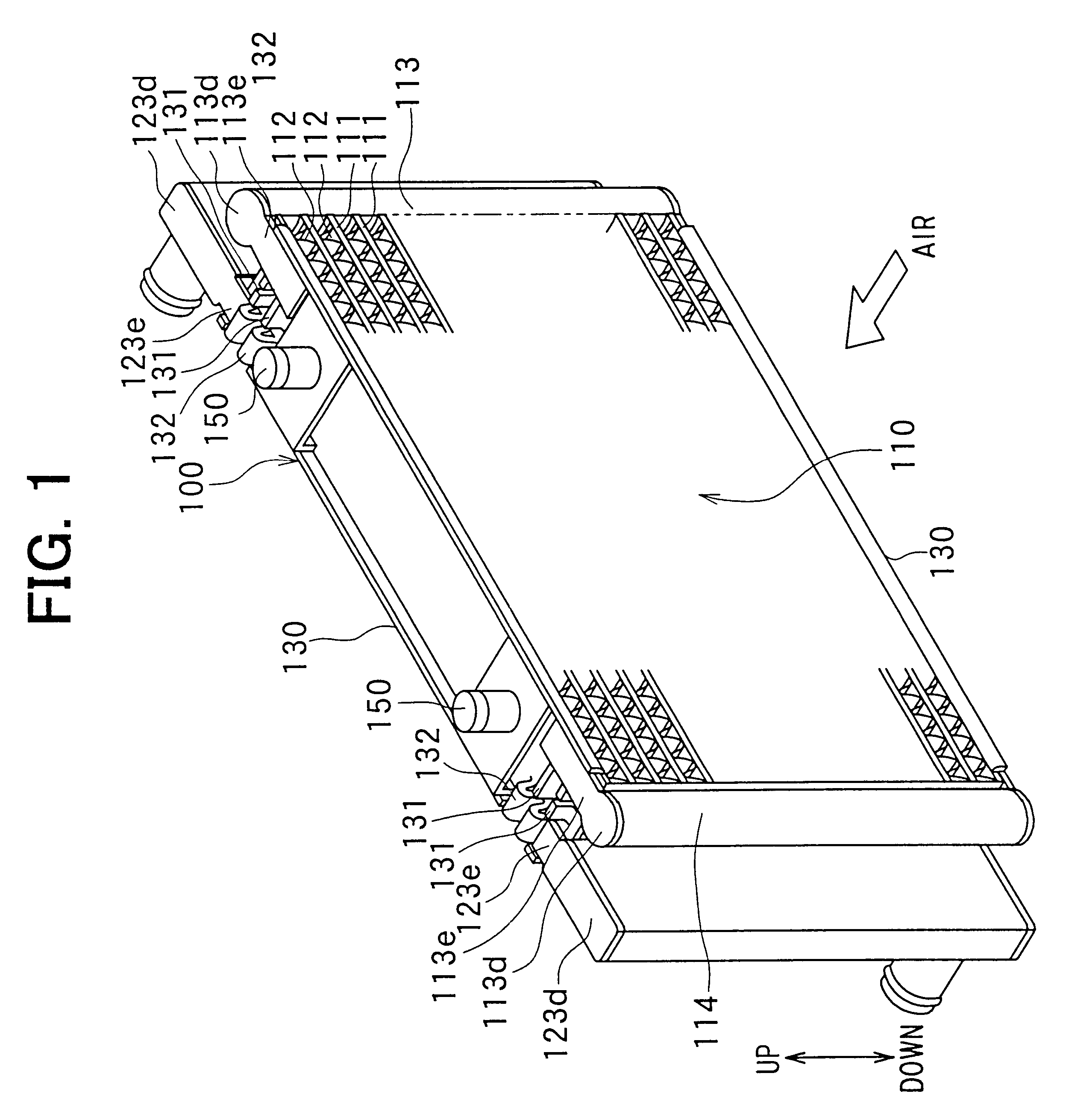 Double heat exchanger with condenser and radiator