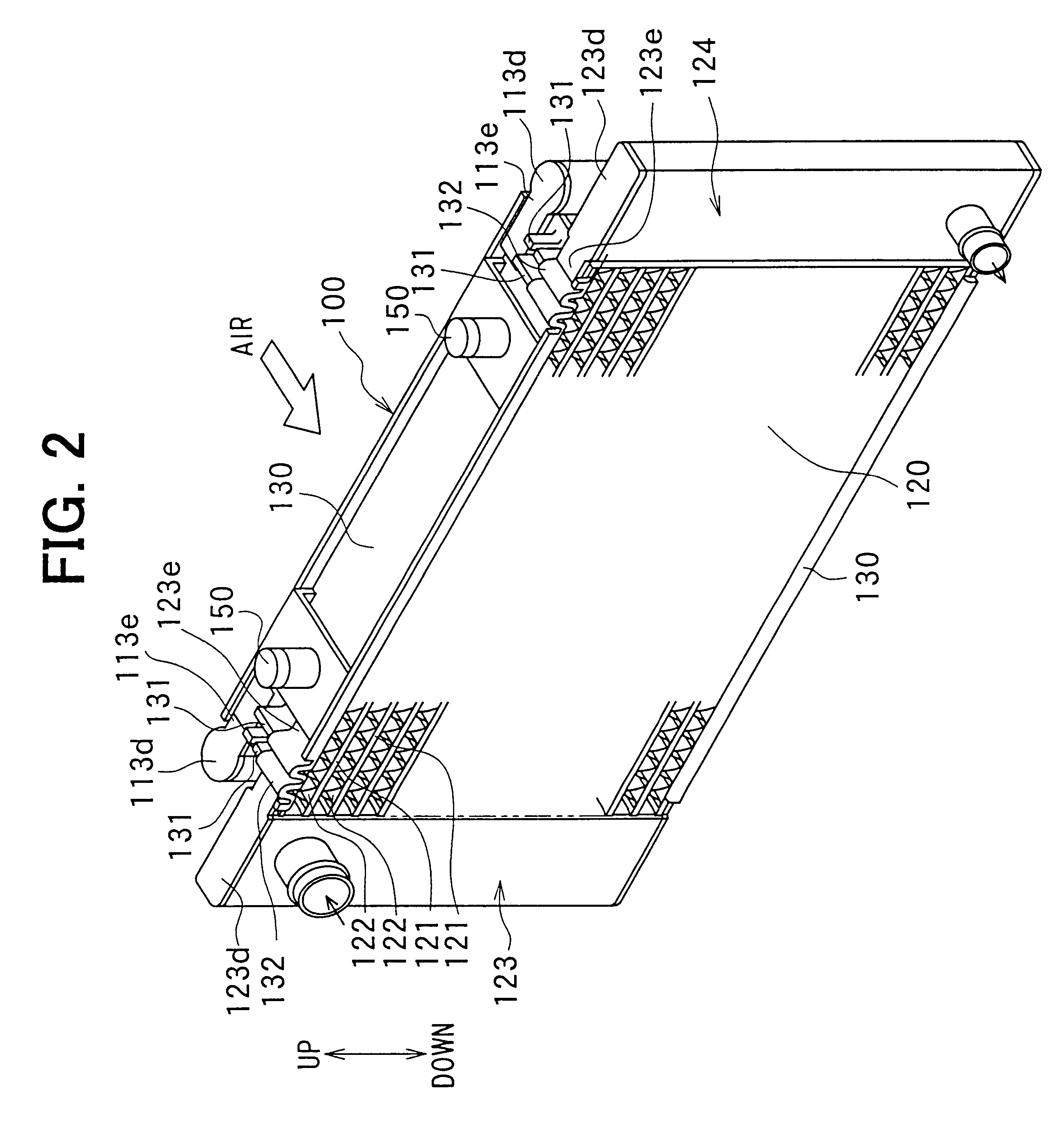 Double heat exchanger with condenser and radiator