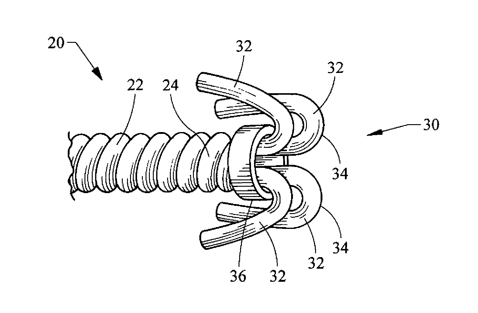 Tassel tip wire guide