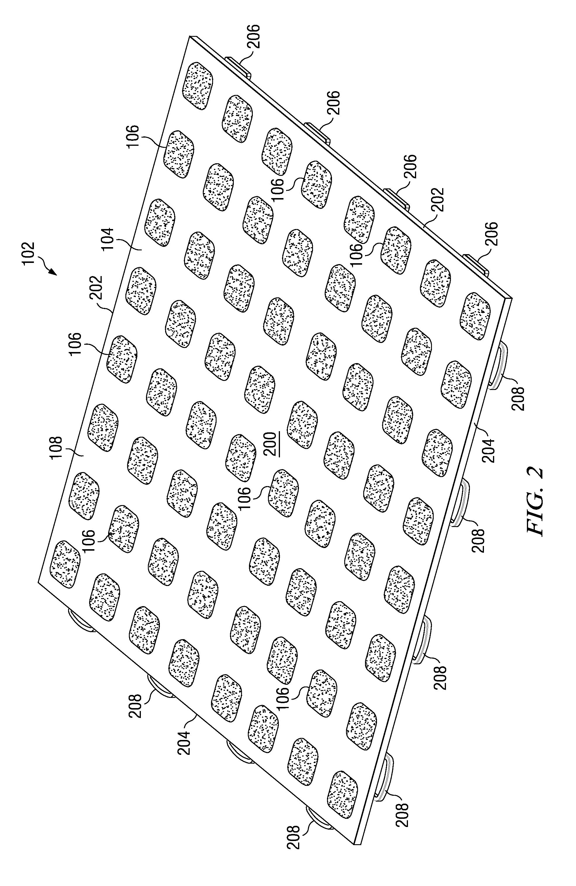 Injection molded floor tiles with drainage vents